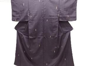 大正ロマン　抽象模様織り出しお召着物